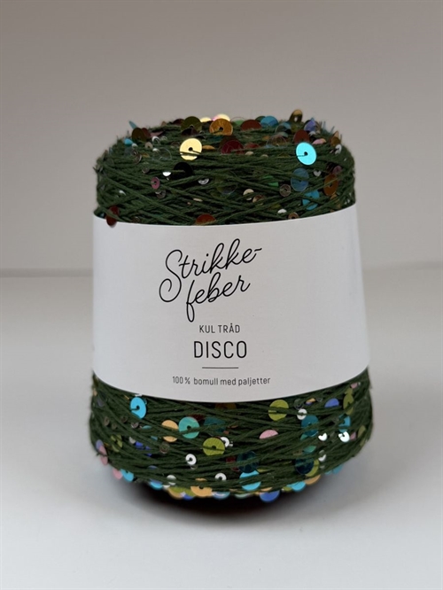 Disco - 200 g Fv. 1262 Grøn med flerfarvede pailetter